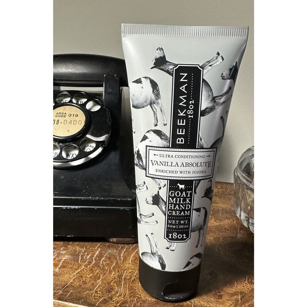 BEEKMAN 1802 Vanilla Absolute HAND CREAM 3.4 oz NEW Goat Milk